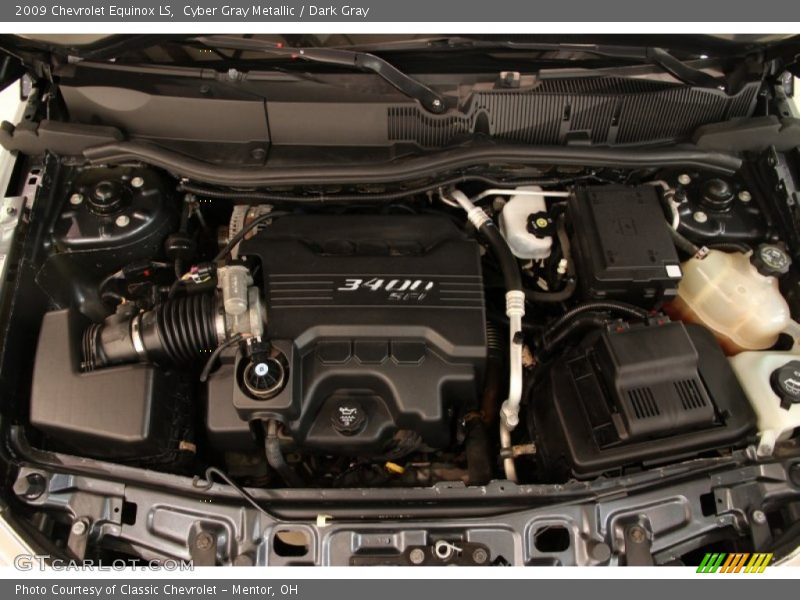 Cyber Gray Metallic / Dark Gray 2009 Chevrolet Equinox LS