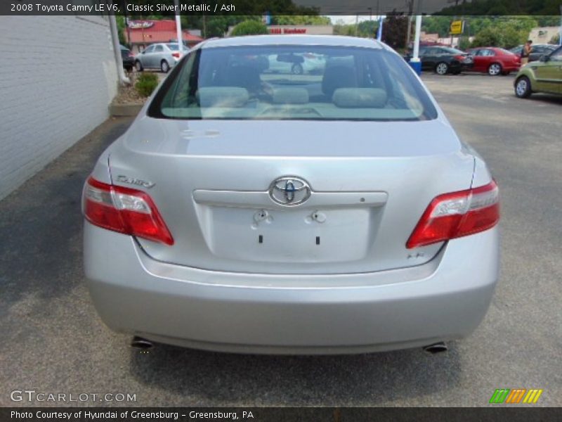 Classic Silver Metallic / Ash 2008 Toyota Camry LE V6