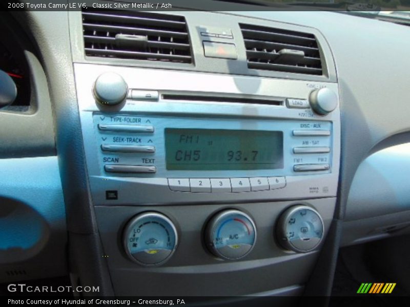 Classic Silver Metallic / Ash 2008 Toyota Camry LE V6