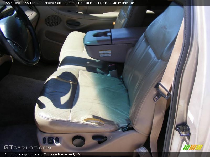 Light Prairie Tan Metallic / Medium Prairie Tan 1997 Ford F150 Lariat Extended Cab