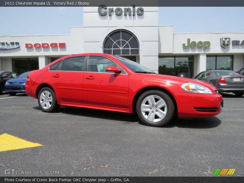 Victory Red / Ebony 2011 Chevrolet Impala LS