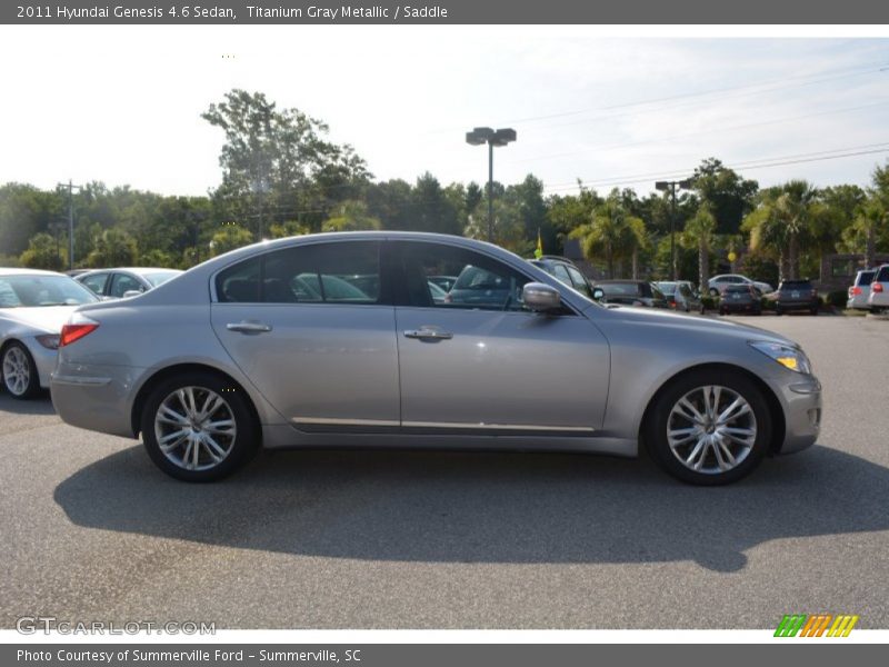 Titanium Gray Metallic / Saddle 2011 Hyundai Genesis 4.6 Sedan