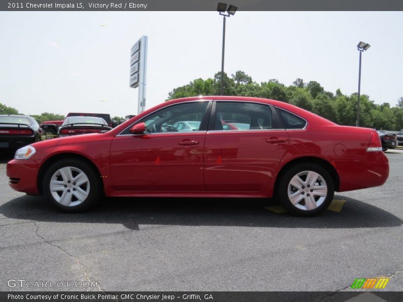 Victory Red / Ebony 2011 Chevrolet Impala LS