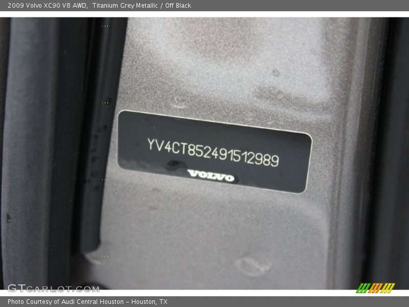 Titanium Grey Metallic / Off Black 2009 Volvo XC90 V8 AWD