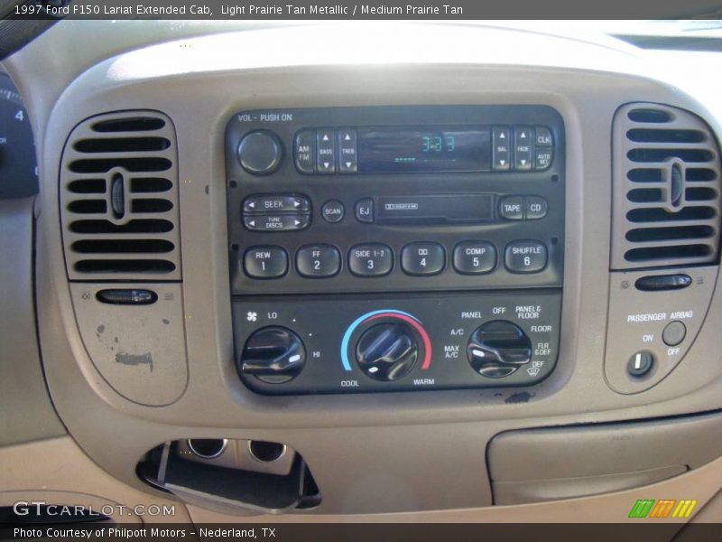 Light Prairie Tan Metallic / Medium Prairie Tan 1997 Ford F150 Lariat Extended Cab