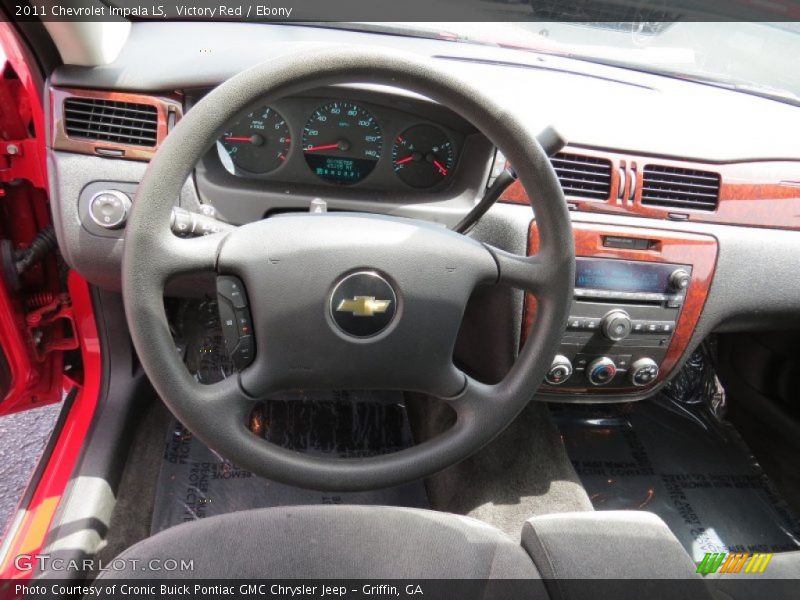 Victory Red / Ebony 2011 Chevrolet Impala LS