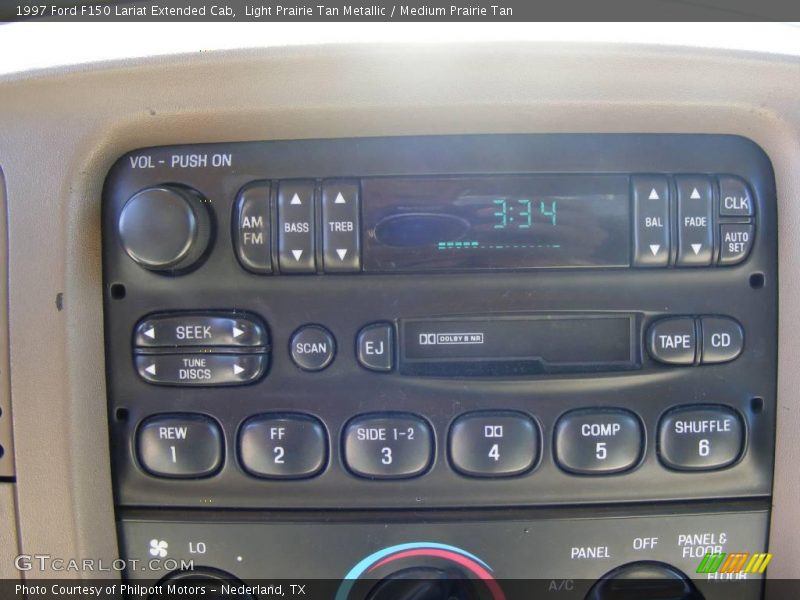 Light Prairie Tan Metallic / Medium Prairie Tan 1997 Ford F150 Lariat Extended Cab