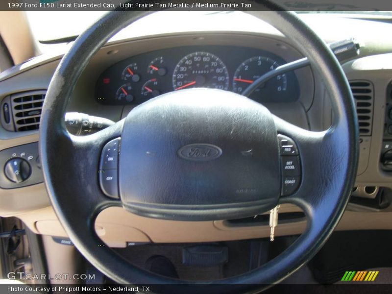 Light Prairie Tan Metallic / Medium Prairie Tan 1997 Ford F150 Lariat Extended Cab