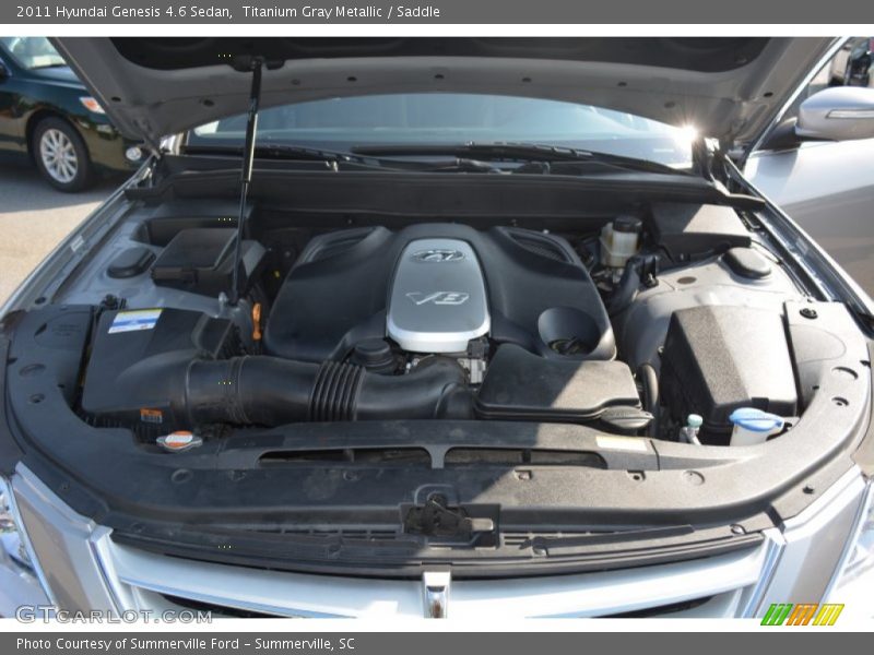 Titanium Gray Metallic / Saddle 2011 Hyundai Genesis 4.6 Sedan
