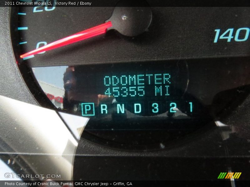 Victory Red / Ebony 2011 Chevrolet Impala LS