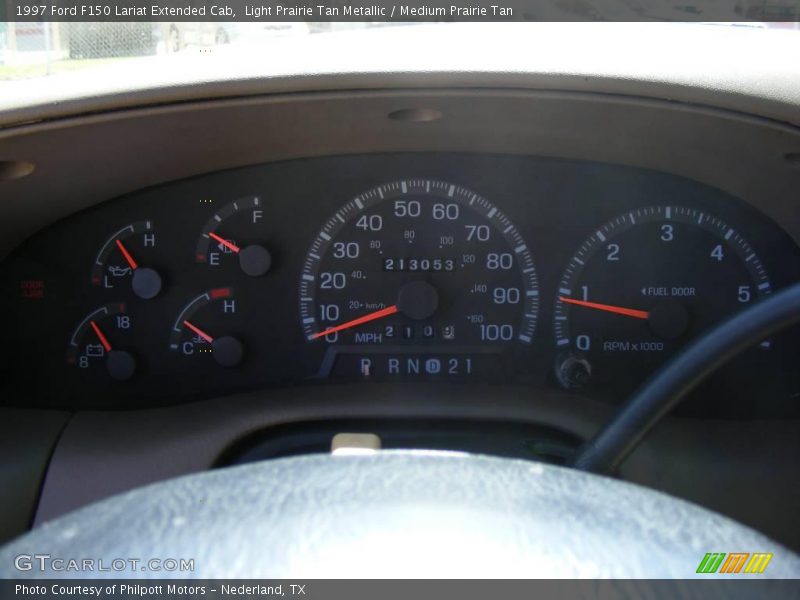 Light Prairie Tan Metallic / Medium Prairie Tan 1997 Ford F150 Lariat Extended Cab