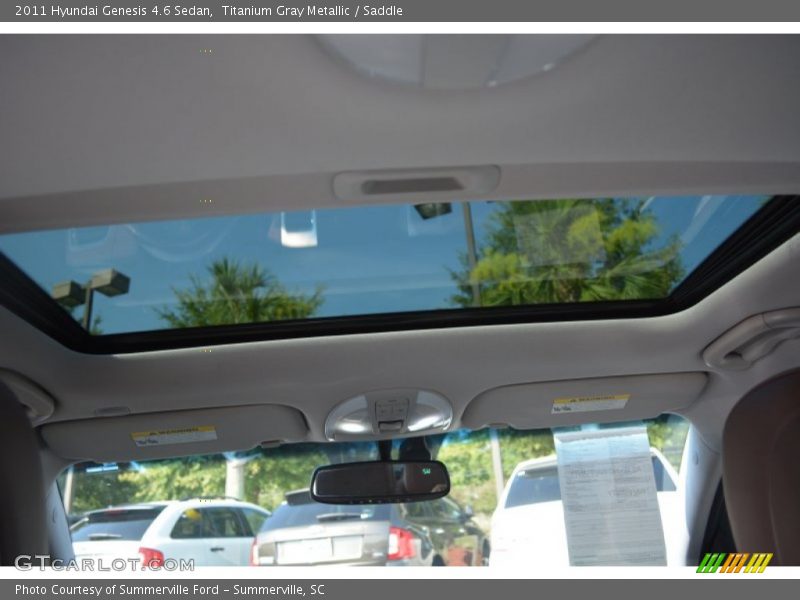 Titanium Gray Metallic / Saddle 2011 Hyundai Genesis 4.6 Sedan
