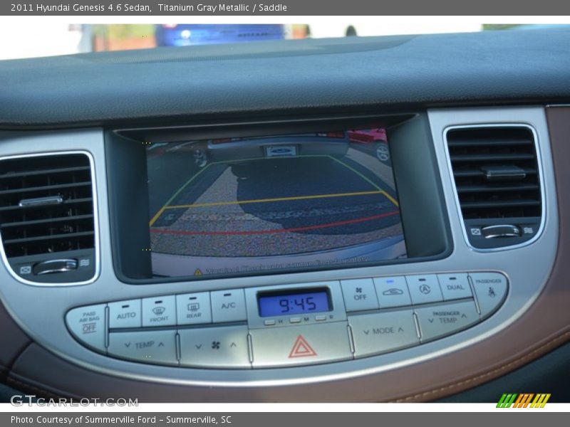 Titanium Gray Metallic / Saddle 2011 Hyundai Genesis 4.6 Sedan