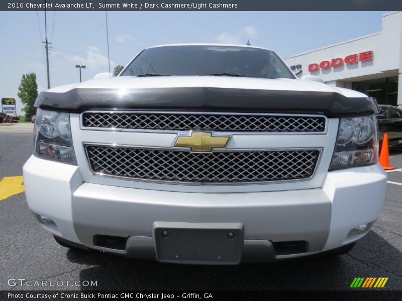 Summit White / Dark Cashmere/Light Cashmere 2010 Chevrolet Avalanche LT