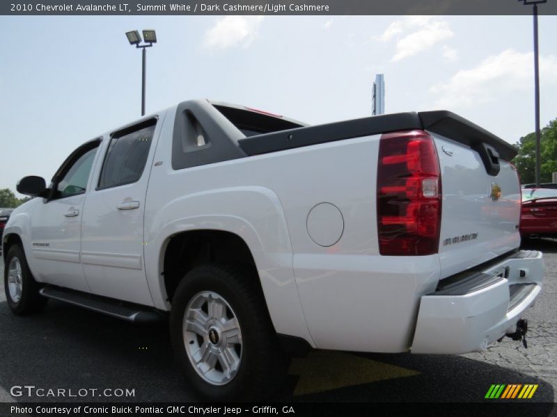 Summit White / Dark Cashmere/Light Cashmere 2010 Chevrolet Avalanche LT