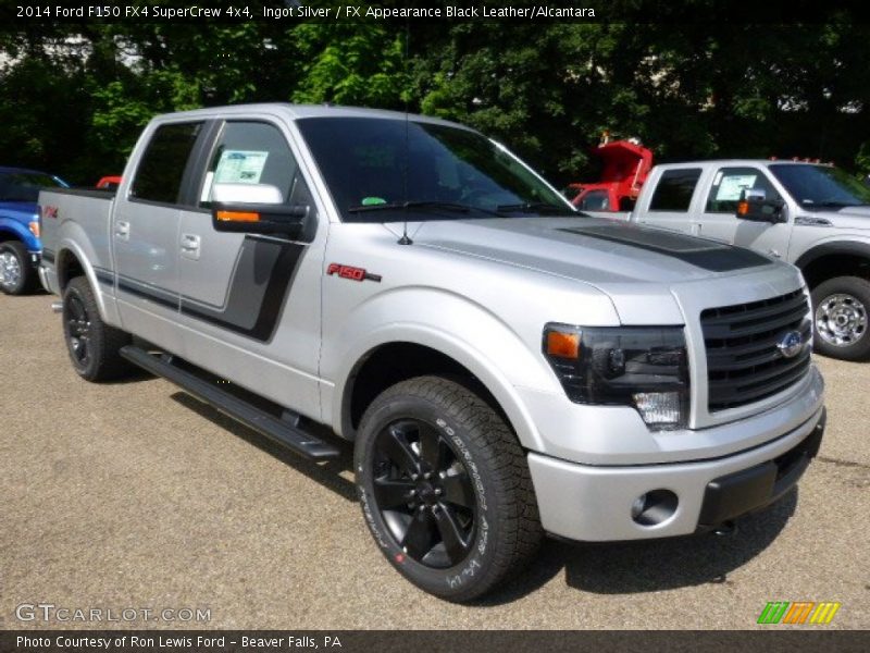 Ingot Silver / FX Appearance Black Leather/Alcantara 2014 Ford F150 FX4 SuperCrew 4x4