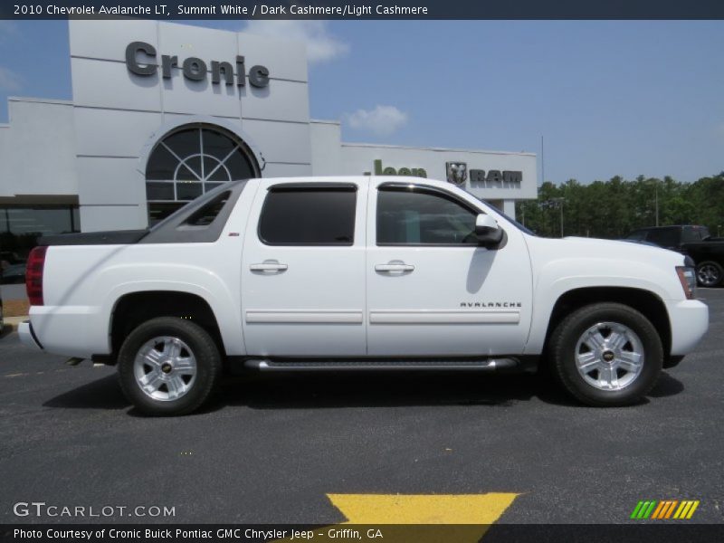 Summit White / Dark Cashmere/Light Cashmere 2010 Chevrolet Avalanche LT