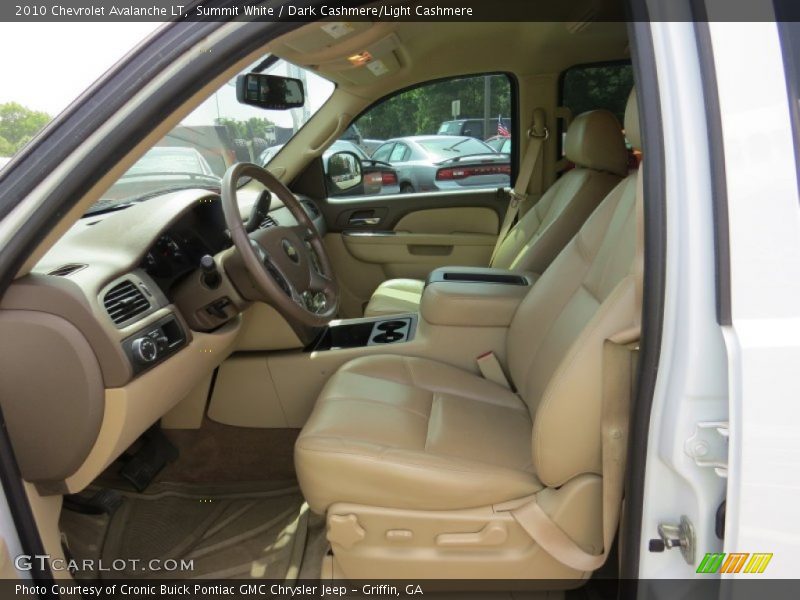 Summit White / Dark Cashmere/Light Cashmere 2010 Chevrolet Avalanche LT