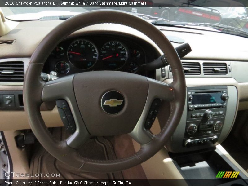 Summit White / Dark Cashmere/Light Cashmere 2010 Chevrolet Avalanche LT