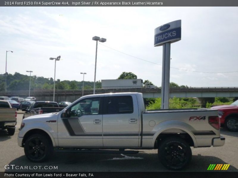 Ingot Silver / FX Appearance Black Leather/Alcantara 2014 Ford F150 FX4 SuperCrew 4x4