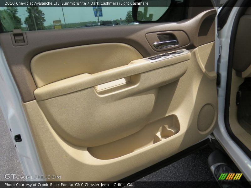 Summit White / Dark Cashmere/Light Cashmere 2010 Chevrolet Avalanche LT