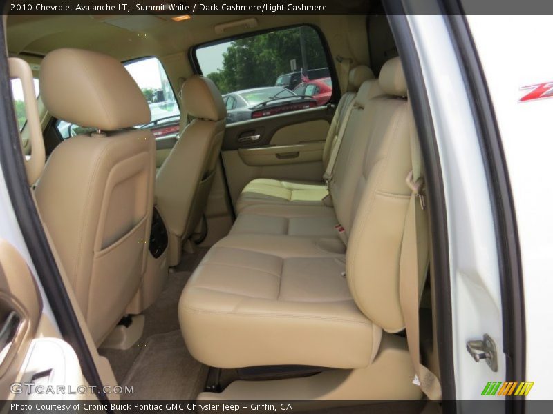 Summit White / Dark Cashmere/Light Cashmere 2010 Chevrolet Avalanche LT