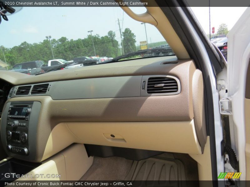 Summit White / Dark Cashmere/Light Cashmere 2010 Chevrolet Avalanche LT