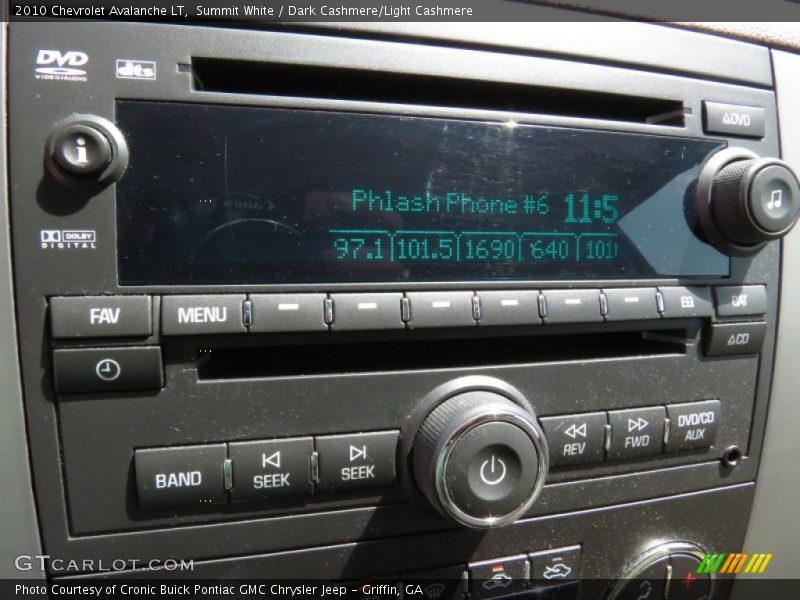 Summit White / Dark Cashmere/Light Cashmere 2010 Chevrolet Avalanche LT