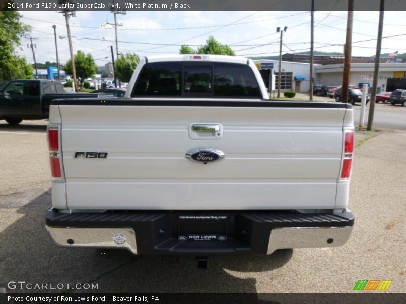 White Platinum / Black 2014 Ford F150 Lariat SuperCab 4x4