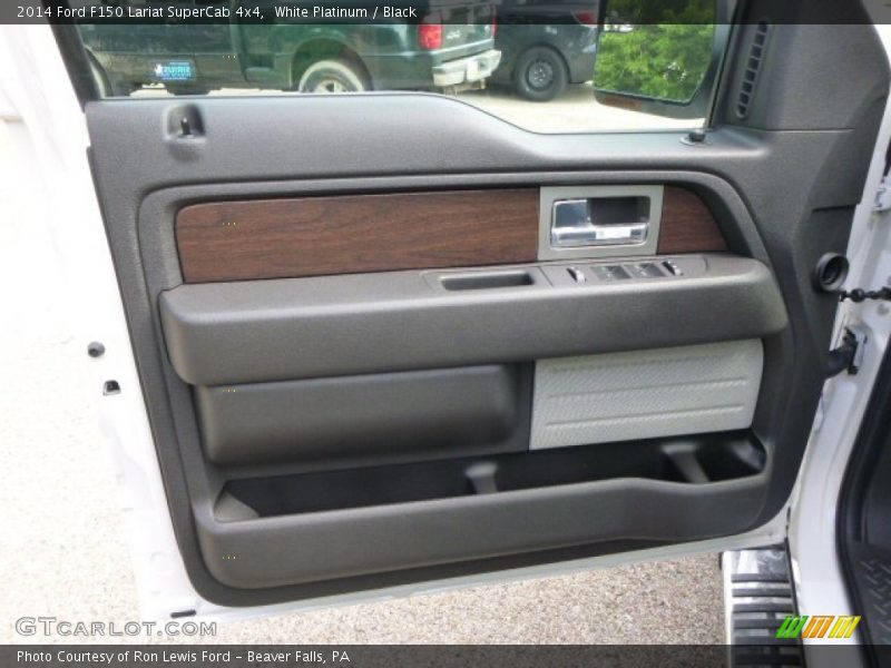 White Platinum / Black 2014 Ford F150 Lariat SuperCab 4x4