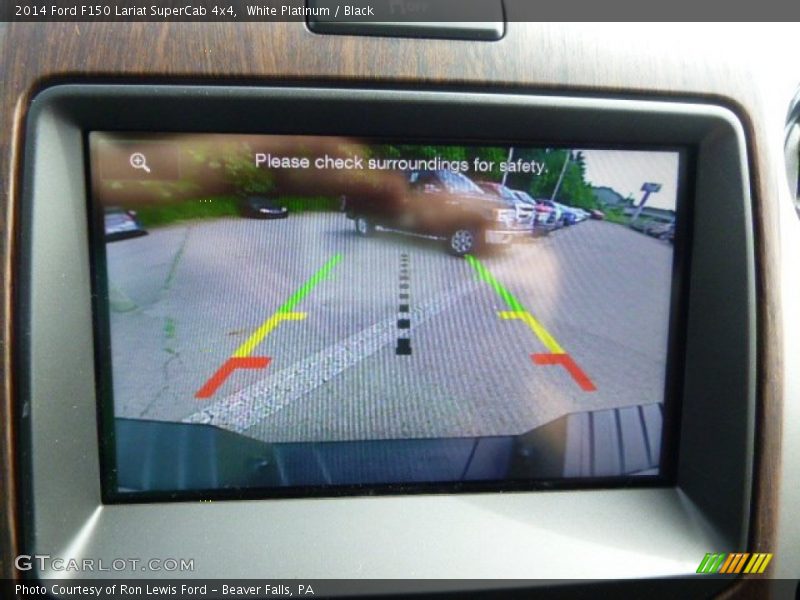 White Platinum / Black 2014 Ford F150 Lariat SuperCab 4x4
