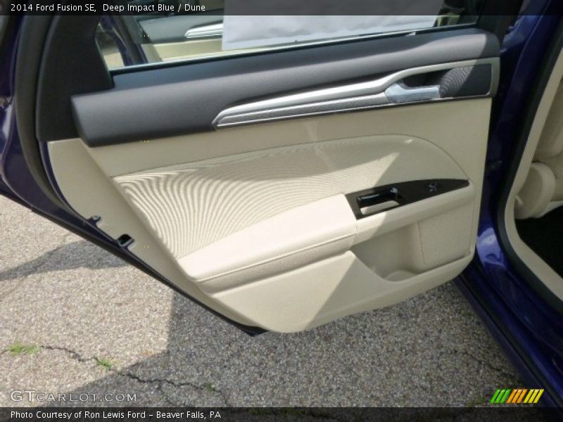 Deep Impact Blue / Dune 2014 Ford Fusion SE
