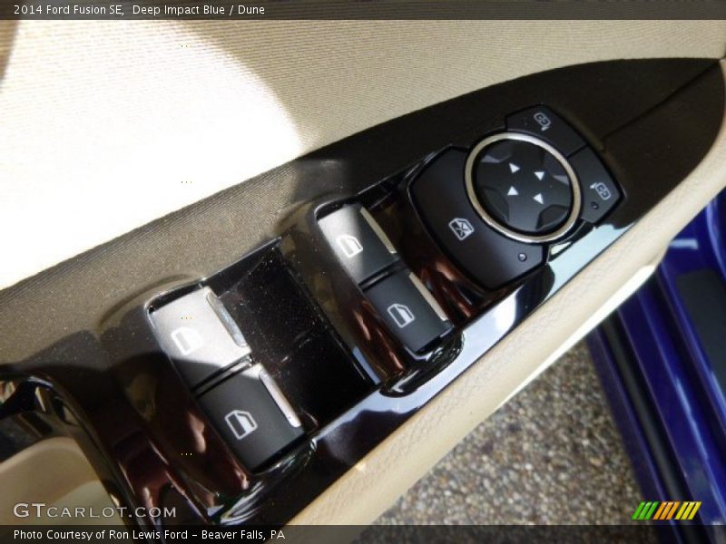 Deep Impact Blue / Dune 2014 Ford Fusion SE