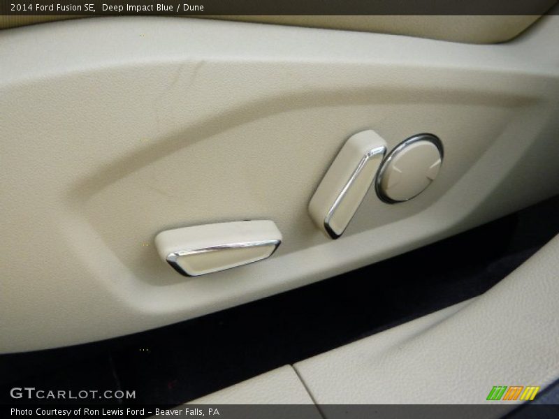 Deep Impact Blue / Dune 2014 Ford Fusion SE