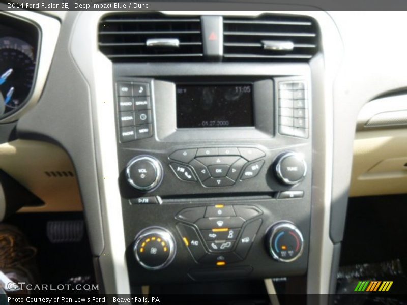 Deep Impact Blue / Dune 2014 Ford Fusion SE