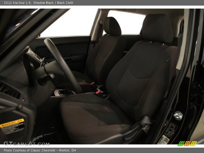 Shadow Black / Black Cloth 2012 Kia Soul 1.6