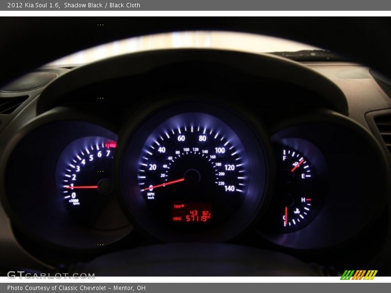 Shadow Black / Black Cloth 2012 Kia Soul 1.6