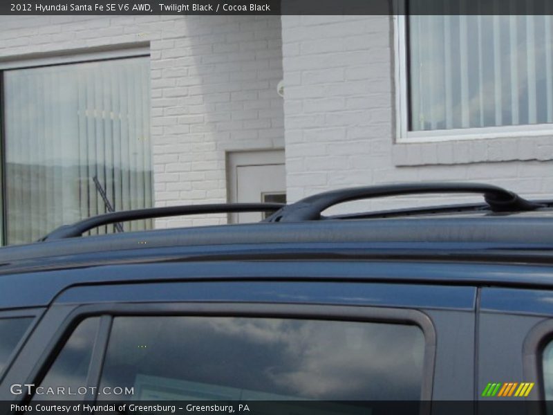 Twilight Black / Cocoa Black 2012 Hyundai Santa Fe SE V6 AWD