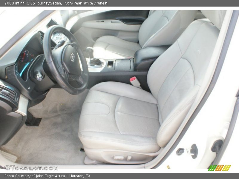 Ivory Pearl White / Wheat 2008 Infiniti G 35 Journey Sedan