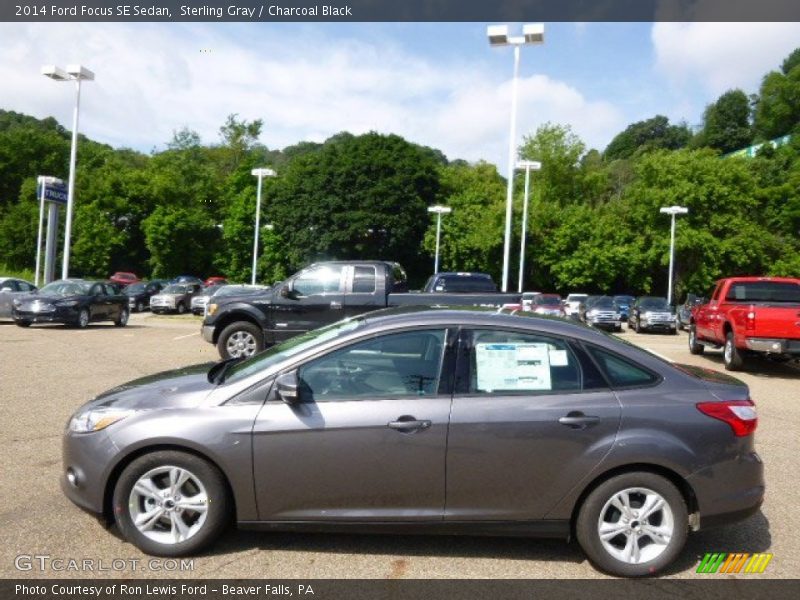 Sterling Gray / Charcoal Black 2014 Ford Focus SE Sedan