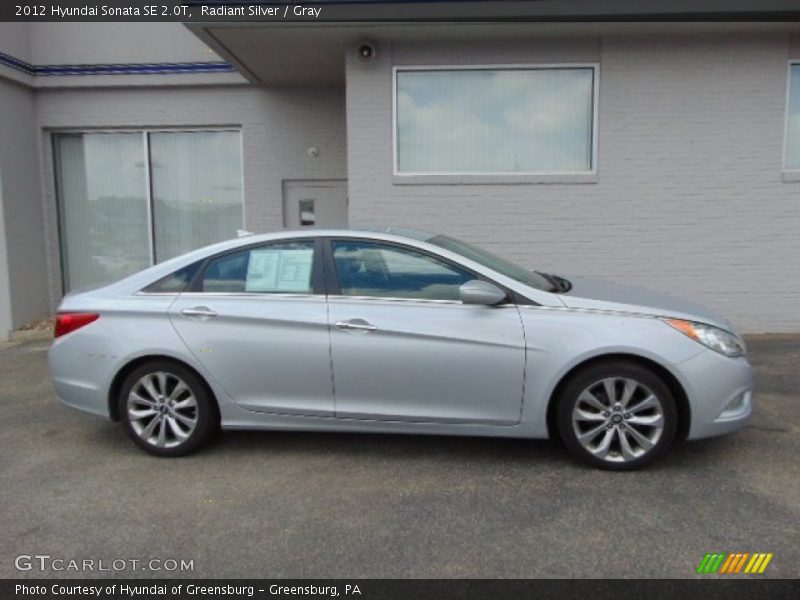 Radiant Silver / Gray 2012 Hyundai Sonata SE 2.0T