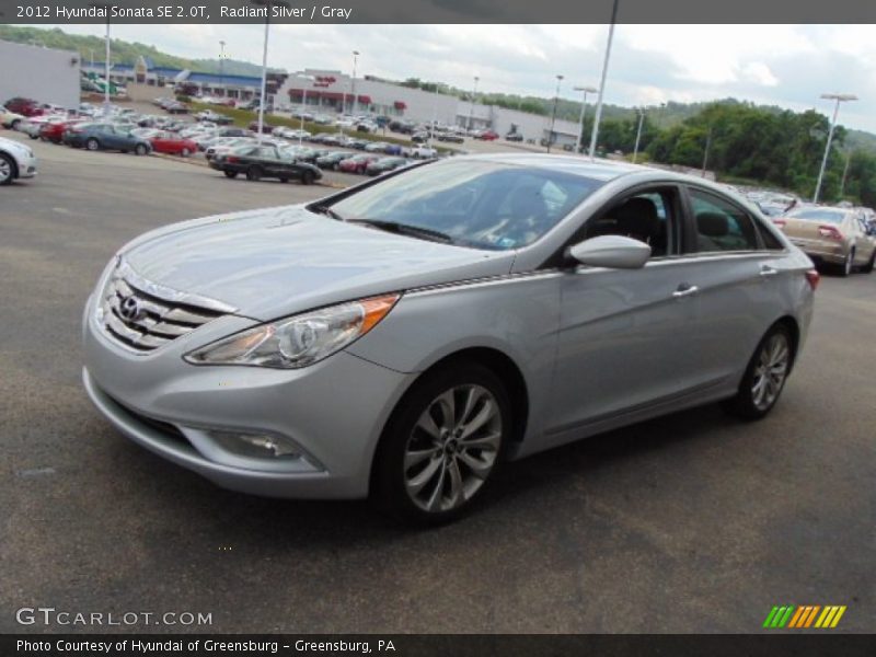 Radiant Silver / Gray 2012 Hyundai Sonata SE 2.0T