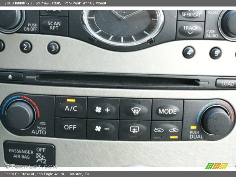 Ivory Pearl White / Wheat 2008 Infiniti G 35 Journey Sedan