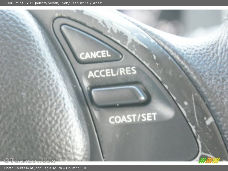 Ivory Pearl White / Wheat 2008 Infiniti G 35 Journey Sedan