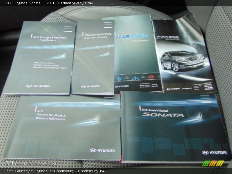 Radiant Silver / Gray 2012 Hyundai Sonata SE 2.0T