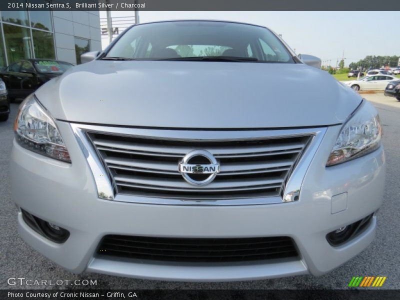 Brilliant Silver / Charcoal 2014 Nissan Sentra S