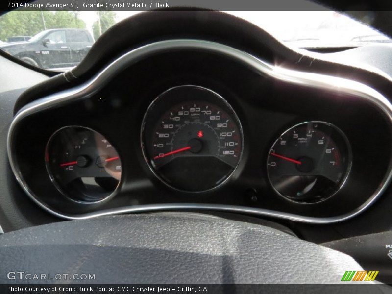 Granite Crystal Metallic / Black 2014 Dodge Avenger SE