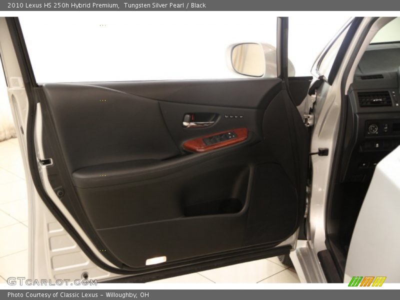 Tungsten Silver Pearl / Black 2010 Lexus HS 250h Hybrid Premium
