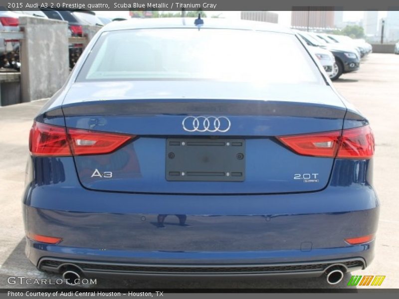 Scuba Blue Metallic / Titanium Gray 2015 Audi A3 2.0 Prestige quattro