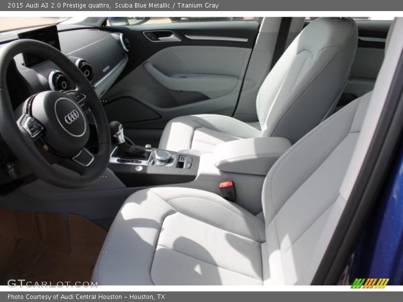 Scuba Blue Metallic / Titanium Gray 2015 Audi A3 2.0 Prestige quattro